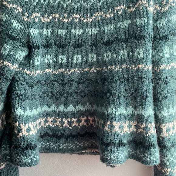 Free People Blue and White Crew Neck Sweater - Picture 4 of 6